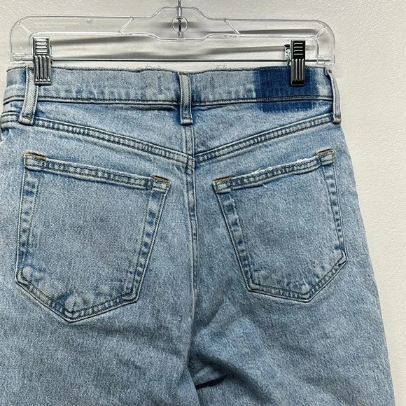 Abercrombie And Fitch Denim Shorts 90s Straight Ultra Hi Rise Cut Off Size 28 6 - Picture 5 of 7
